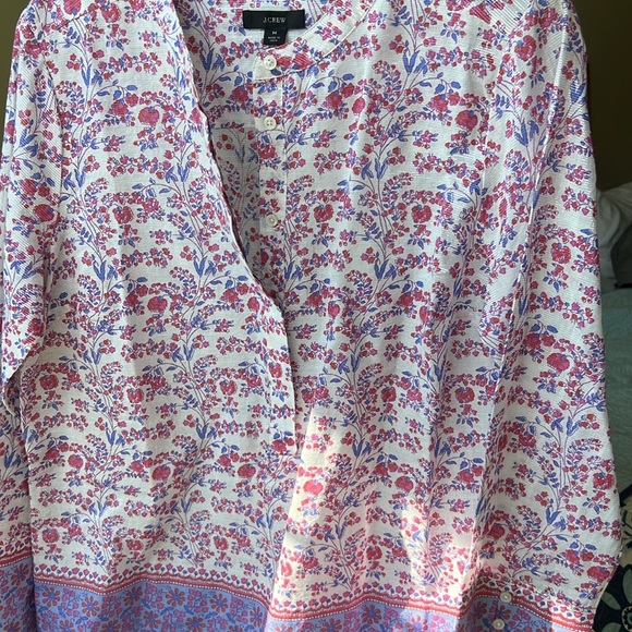 JCrew NWT flower print blouse - Picture 5 of 7
